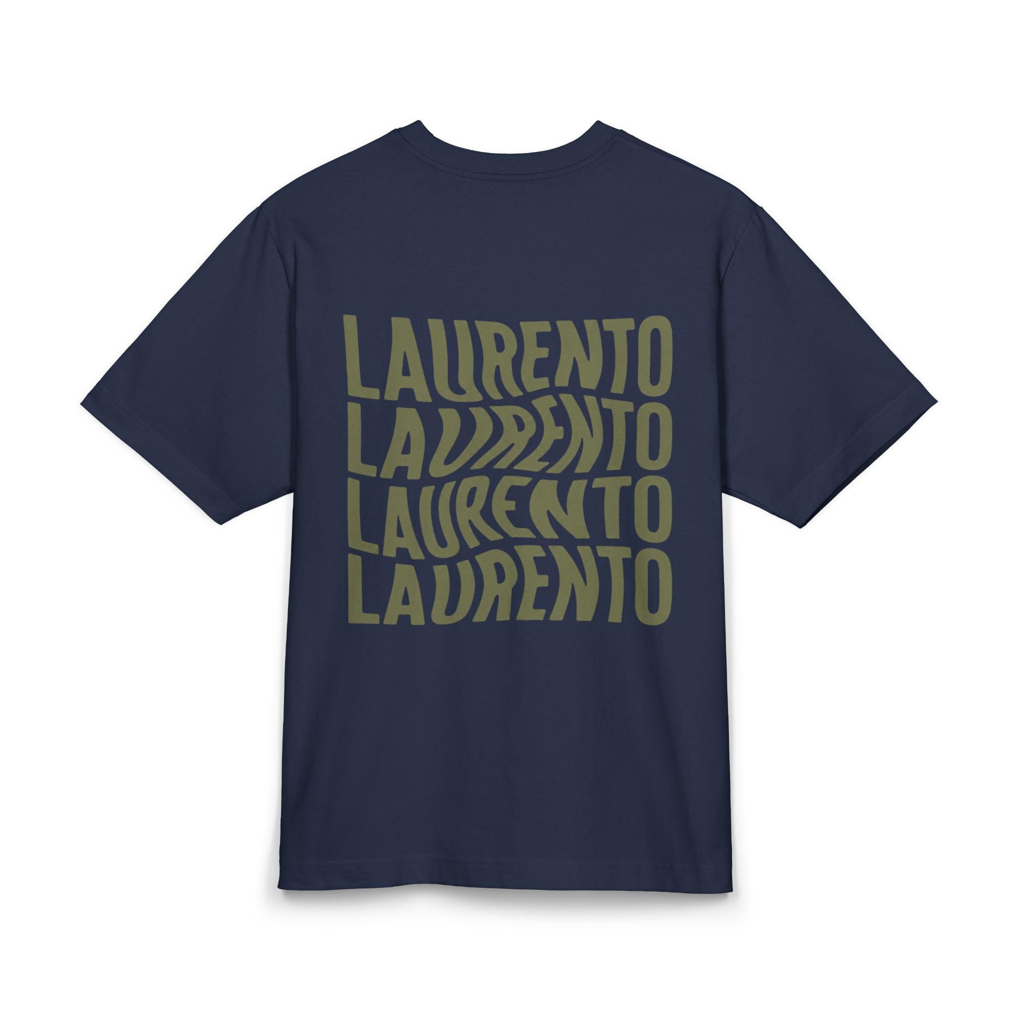 Laurento Retro Wave Graphic Tee — Casual Unisex Cotton T‑Shirt