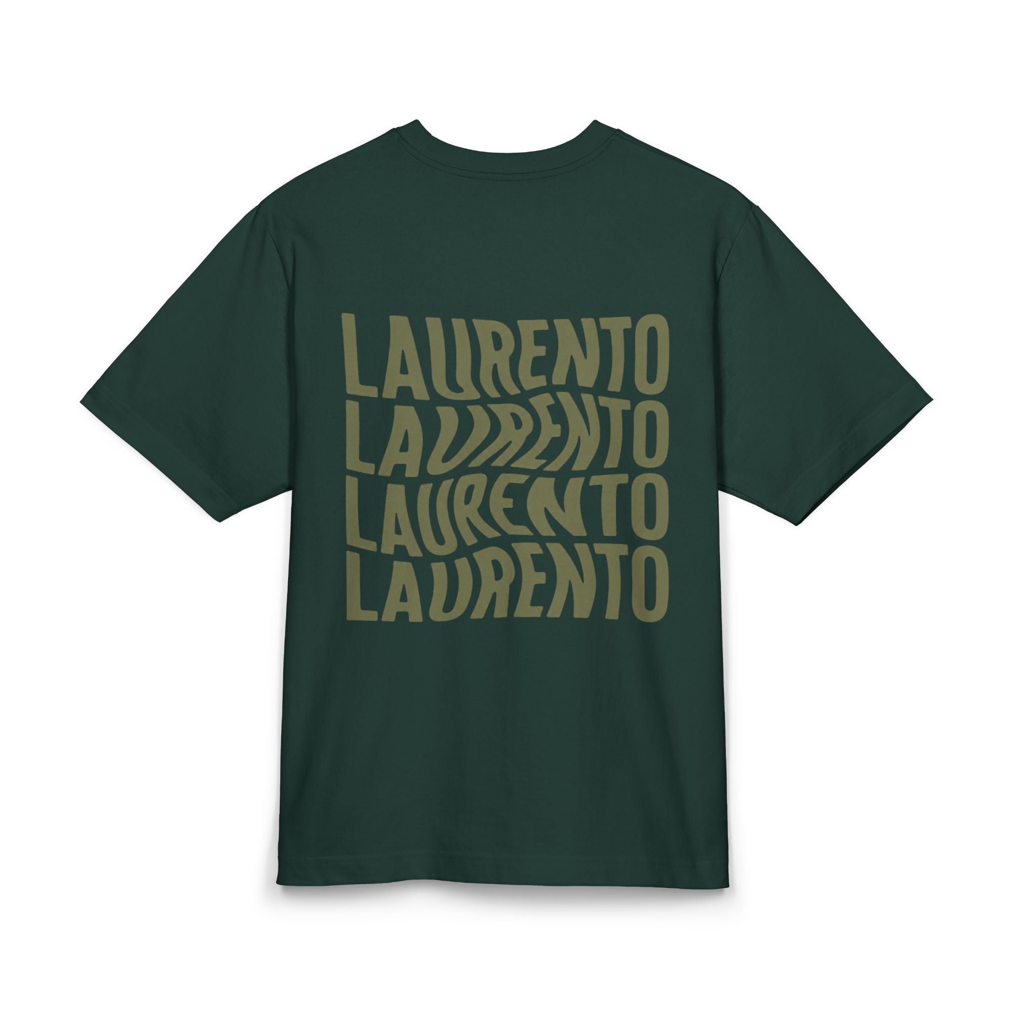 Laurento Retro Wave Graphic Tee — Casual Unisex Cotton T‑Shirt