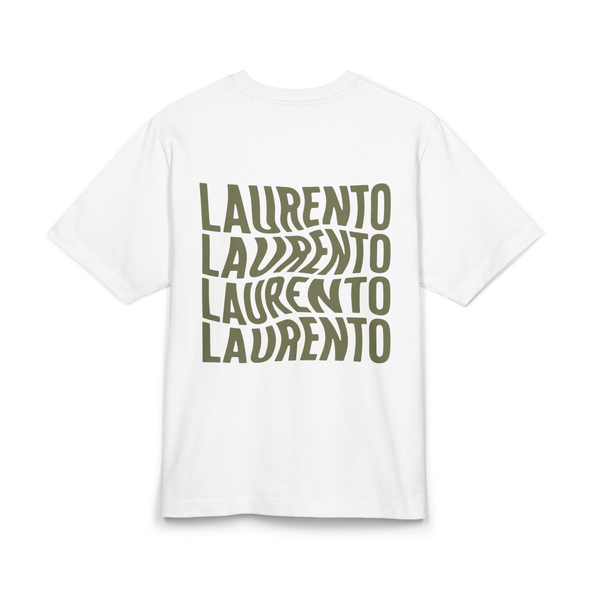 Laurento Retro Wave Graphic Tee — Casual Unisex Cotton T‑Shirt